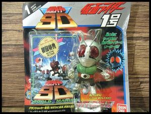 送無 激レア 新品 デッド 1991年製 当時物 バンダイ 初回限定 特典付 仮面ライダーSD マイティライダーズ 仮面ライダー1号 フィギュア