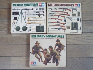 ◎送料無料！小鹿製タミヤ1/35　ドイツ、米小火器セット、日本兵セットの３箱