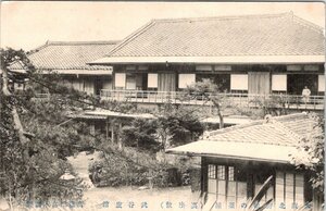 3680★戦前 絵葉書★武谷旅館 大阪北野鶴の茶屋（裏座敷)（建物)