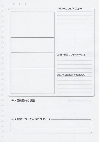 スポーツルーズリーフ バレーボール