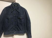 70s ヴィンテージ MADE IN USA アメリカ製リーLeeモールスキンネイビージャケットsize S_画像1