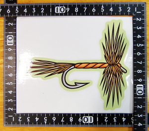  dry fly стикер 13×11(cm) Fly09 [ рыбалка рыба форель шерсть игла ]
