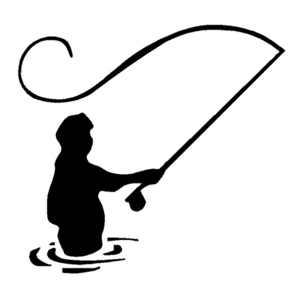  fly литье девушка стикер [Black]11.5×11(cm) CastG02B [ форель шерсть игла рыбалка рыба рыбалка ]