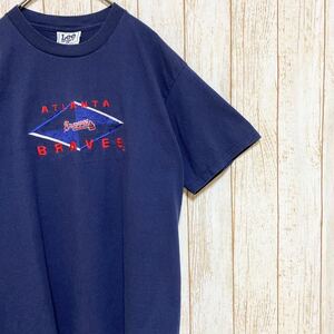 00s Lee SPORT MLB Atlanta Braves アトランタ・ブレーブス Tシャツ L メジャーリーグ USA古着 アメリカ古着