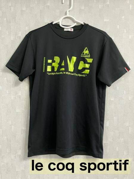 ルコック　Tシャツ　メンズ　レディース　半袖　黒　M le coq sportif ルコックスポルティフ