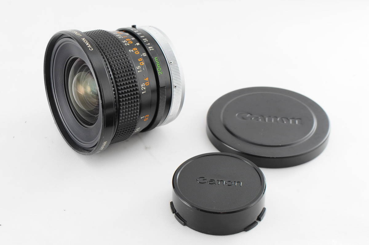 ☆美品☆ Canon キヤノンFD 20mm F2.8 S.S.C ☆清潔感溢れる綺麗な外観