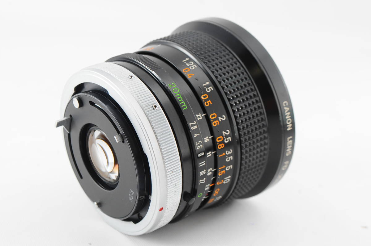 ☆美品☆ Canon キヤノンFD 20mm F2.8 S.S.C ☆清潔感溢れる綺麗な外観