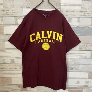 Champion チャンピオン カレッジ プリント Tシャツ ロゴ メンズM　アメカジ　メンズ　レディース