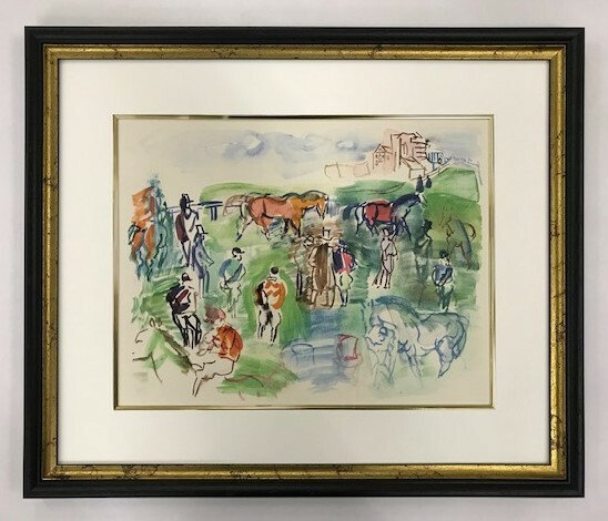 【特価】　≪　　ラウル 　デュフィ　　≫　　リトグラフ【石版画】　　EPSOM 　　1949年　　RAOUL DUFY