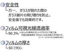 遮熱 オーロラ(グロウゴースト91) ミツビシ デリカD:5 (CV1W) カット済みフィルム フロントドアセット_画像6