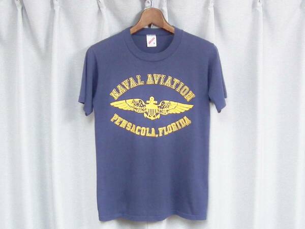 ◆80年代旧ダグ JERZEES ジャージーズ 50/50 丸胴 Tシャツ USA アメリカ製 ヴィンテージ NAVAL AVIATION 海軍航空隊 90s Y2K 古着女子 菅田