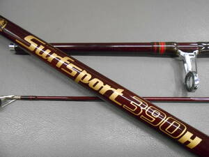 ダイワ精工名竿　カーボン製投げ竿　サーフスポーツ390H　とても綺麗なお品です。キス、カレイの投げ釣りに最適。