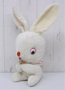  Showa Retro that time thing * retro soft toy *SAN-EI TOY three britain sun e- toy *... white color character doll * rare retro pop Vintage 