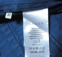 グッチ GUCCI 　メンズ　ダメージ加工デザインデニムパンツ・サイズ32・USED本物です_画像4