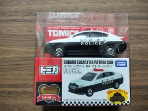 (送料350円〜) 未開封 トミカ スバル レガシィ B4 パトロールカー (バレンタイン オリジナルVer.) 