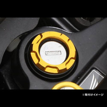 キタコ KITACO スーパーカブ50 / スーパーカブ110 / グロム（GROM）用 アルミキーボックスカバー ゴールドアルマイト 556-1432020_画像2