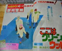 1989年花とゆめ１号那洲雪絵ここはグリーン・ウッド巻頭カラー・　魔夜峰央　パタリロ！カラー・星野架名１月の輪舞２色カラー_画像3