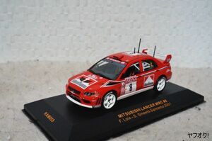 ixo 三菱 ランサー WRC ＃８ F.Loix-S.Sｍeets Sanremo 2001 1/43 ミニカー