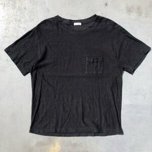 steven alan スティーブンアラン 無地 ポケット 半袖 Tシャツ カットソー Mサイズ ブラック 黒色 日本製 MADE IN JAPAN