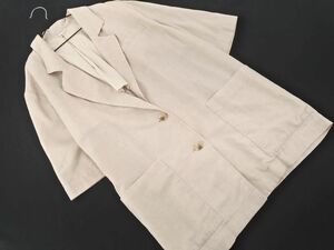 MOUSSY Moussy linen. tailored jacket sizeF/ бежевый #* * deb0 женский 