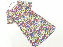 ネコポスOK CYNTHIA ROWLEY シンシアローリー キャンディー 総柄 Tシャツ ワンピース size2/紺 ■◆ ☆ deb2 レディース_画像5