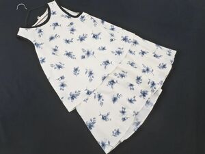 ジルスチュアート サテン 花柄 ノースリーブ ワンピース sizeS/白 ■◆ ☆ deb2 レディース