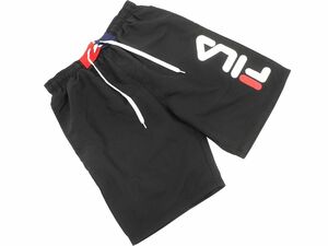 ネコポスOK FILA フィラ ハーフ パンツ sizeM/黒 ■◆ ☆ deb2 メンズ