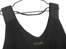 ネコポスOK COCODEAL ココディール レース切替 ノースリーブ ワンピース size2/黒 ■◆ ☆ deb7 レディース_画像4