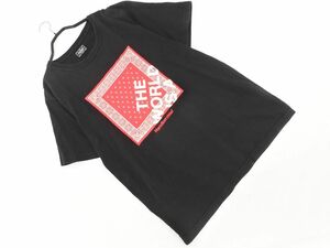 ネコポスOK RODEO CROWNS ロデオクラウンズ プリント Tシャツ sizeL/黒 ■◆ ☆ deb8 メンズ