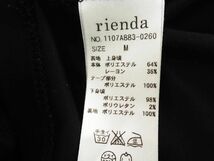 ネコポスOK rienda リエンダ ドッキング ワンピース sizeM/黒 ■◆ ☆ dec3 レディース_画像7