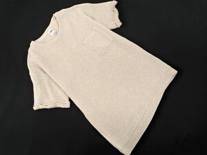 ZARA ザラ ポケット カットソー sizeS/ベージュ ■◆ ☆ dec5 メンズ