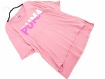 ネコポスOK PUMA プーマ プリント Tシャツ sizeS/ピンク ■◆ ☆ ded0 メンズ_画像1