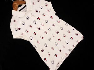 cat pohs OK TOMMY HILFIGER Tommy Hilfiger Smile Icon print polo-shirt size12-14(150cm about )/ white #* * dec4 child clothes 