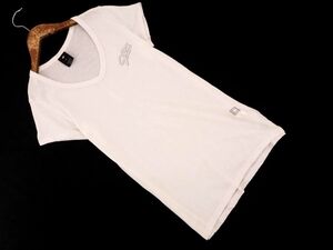 ネコポスOK ジースターロゥ Vネック Tシャツ sizeS/白 ■◆ ☆ dec6 メンズ