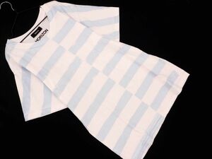 Zucca Zucca border print T-shirt sizeM/ white #* * dec9 lady's 