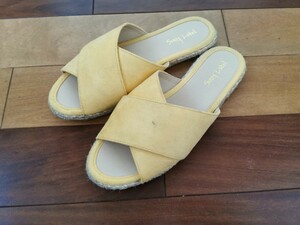  beautiful goods URBAN RESEARCH Cross jute sandals yellow M