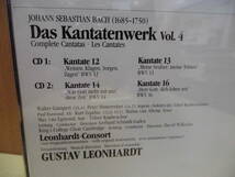 * 【2CD】J.S.BACH:DAS KANTATENWERK VOL.4 / LEONHARDT-CONSORT / GUSTAV LEONHARDT（輸入盤）2292-42500-2_画像4