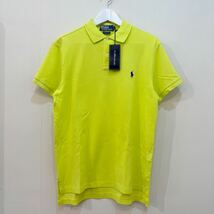 POLO RALPH LAUREN ポロ ラルフローレン CUSTOM FIT カスタムフィット POLO SHIRT ポロシャツ 半袖 シャツ 蛍光 M_画像1