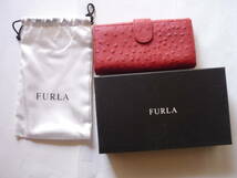  FURLA フルラ 長財布 レッド _画像9