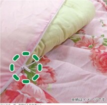 ファスナー付き 洗えるベッド掛け布団カバー セミダブル_画像2