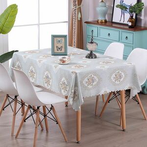  tablecloth dining table cover water repelling processing dressing up 130*180 multi cover blue blue rectangle . repairs easy 