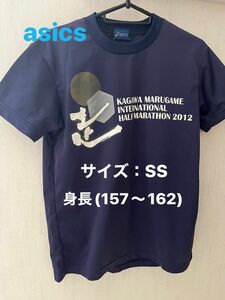 asics Tシャツ／サイズ：SS／ネイビー　used
