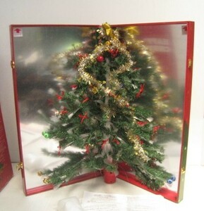  book type easy! folding Christmas tree [ happy Christmas ] large corporation Ray Axe /19N5.17-22