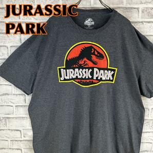 Jurassic Park ジュラシックパーク センターロゴプリント 恐竜 ムービー Tシャツ 半袖 輸入品 春服 夏服 海外古着 映画 洋画