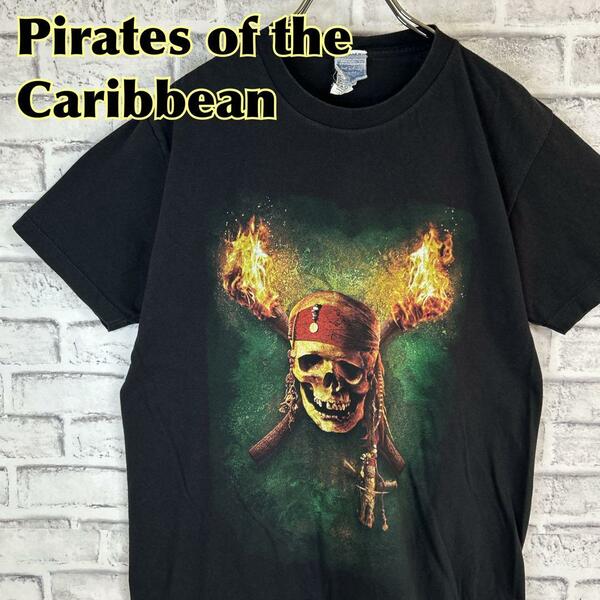 Pirates of the Caribbean パイレーツオブカリビアン スカル ドクロ 海賊 ムービー Tシャツ 半袖 輸入品 春服 夏服 ウォルトディズニー
