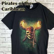 Pirates of the Caribbean パイレーツオブカリビアン スカル ドクロ 海賊 ムービー Tシャツ 半袖 輸入品 春服 夏服 ウォルトディズニー_画像1