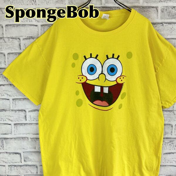 SpongeBob スポンジボブ ニコロデオン キャラ Tシャツ 半袖 輸入品 春服 夏服 キャラクター 海外古着 アニメ テレビ フルーツオブザルーム