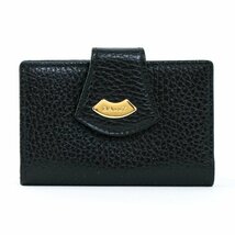 BALLY バリー キーケース ファッション小物 レザー ブラック ゴールドカラー金具 フック1本欠品 #32492_画像1