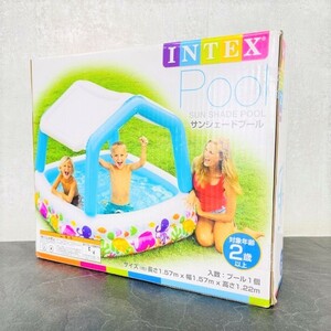  home use sun shade pool new goods unopened INTEX Inte ks57470J length 1.57× width 1.57× height 1.22m 2 -years old and more child pool / 5950