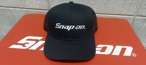 * new goods Snap-on Snap-on cap hat FREE size black / silver *